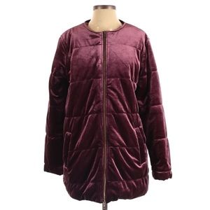 Who What Wear Quilted Velvet Jacket